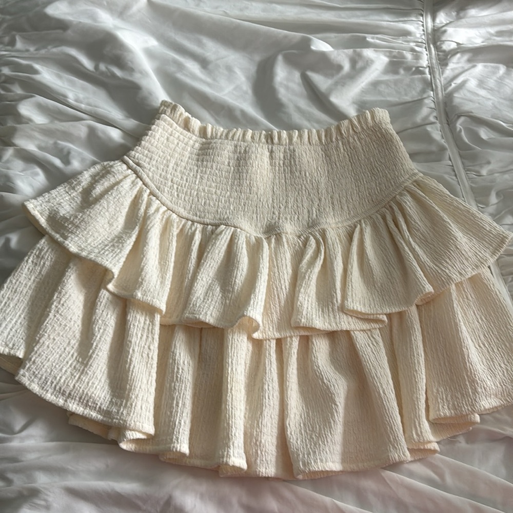 Cream Ruffle Skort - Picture 4 of 6